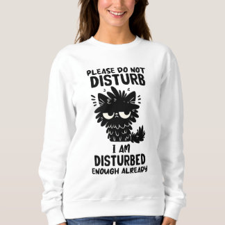 Sweatshirt Funky sarcasme chat art mot
