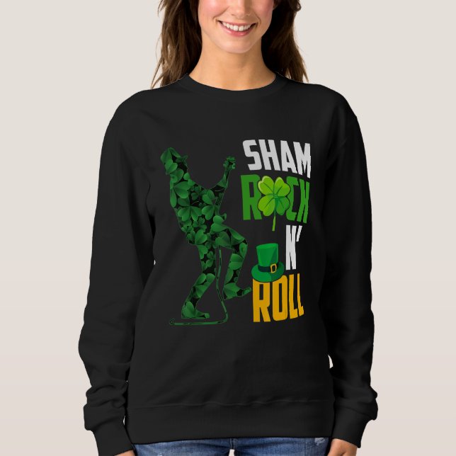 Sweatshirt Funky Sarcastic Jour de la Saint Patrick Lucky Iri (Devant)