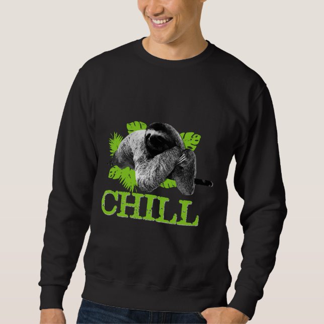 Sweatshirt Funky Sloth Chill (Devant)