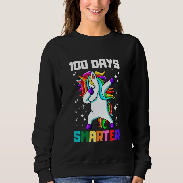 Sweatshirt Funny 100 Days Smarter 100th Day Of School Dabbing (Devant)