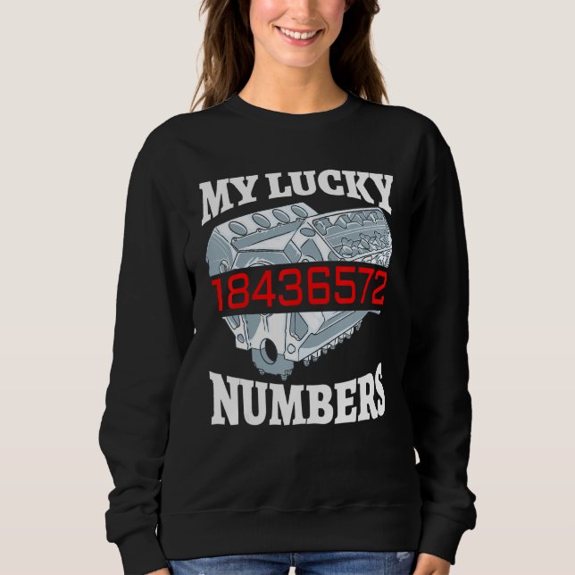 Sweatshirt Funny 18436572 Auto mécanicien V8 Muscle de tir de (Devant)