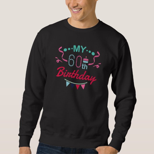 Sweatshirt Funny 60e anniversaire C'est mon deuxième 25e anni (Devant)