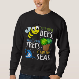 Sweatshirt Funny abeilles Plantes arbres   Cadeau Parfait Pou
