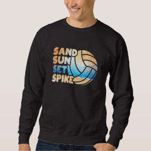 Sweatshirt Funny Beach Volleyball Lecteur Vball Citation Sand