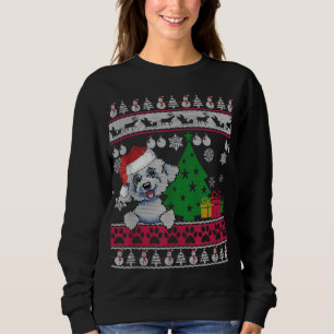 Sweatshirt Funny Bichon Frise Noël laid Sweater Chien Aimer