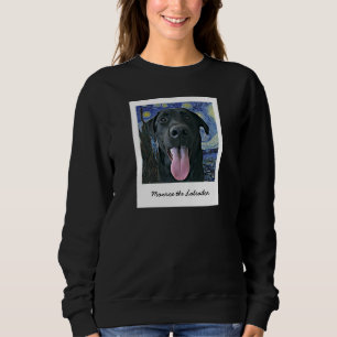 Sweatshirt Funny Black Lab Pet Personnalisé Photo et Texte