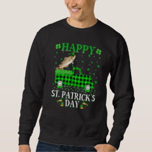 Sweatshirt Funny Buffalo Plaid Green Truck Cod Fish St Patron