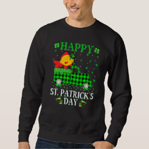 Sweatshirt Funny Buffalo Plaid Green Truck Goldfish St Patron