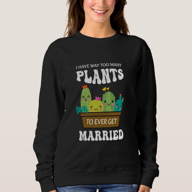 Sweatshirt Funny Cactus Amitié Plante Esthétique Succulent (Devant)