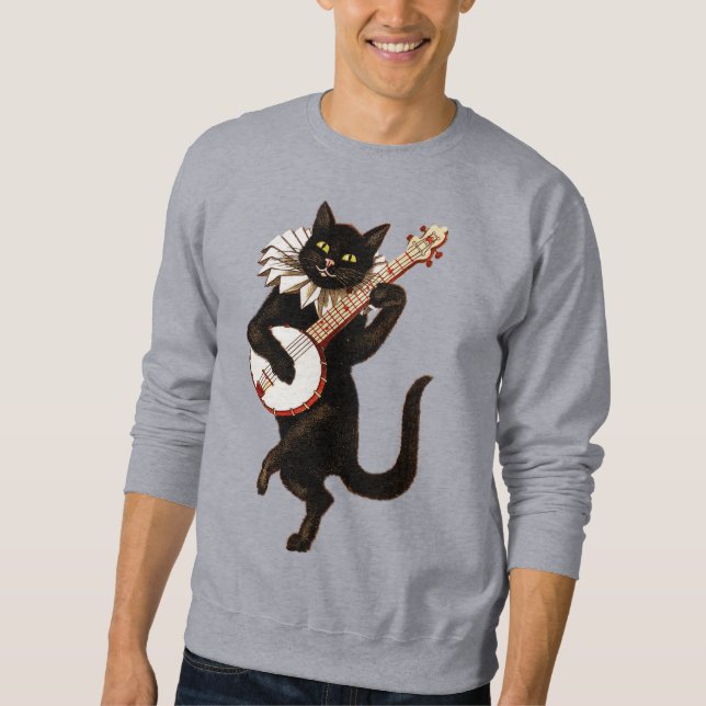 Sweatshirt Funny Cat and Mouse  (Devant)