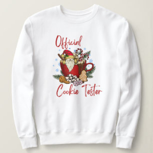 Sweatshirt Funny Christmas cookie officiel testeur festif