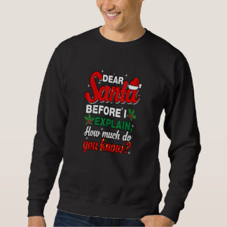 Sweatshirt Funny Christmas Santa Matching Family Christmas