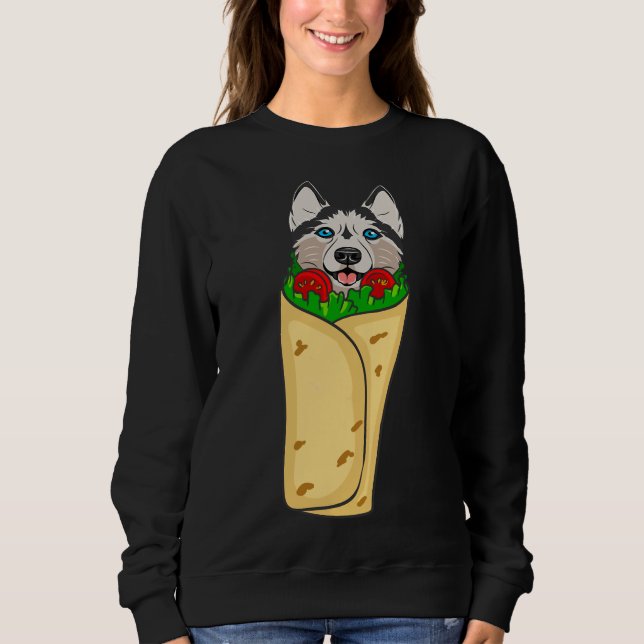 Sweatshirt Funny Cinco De Mayo Burrito Husky Cinco De Doggo S (Devant)