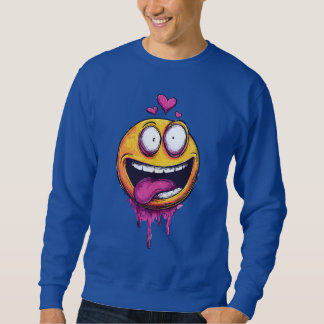 Sweatshirt Funny Crazy Love Emoji Graphic T-Shirt – Drôle