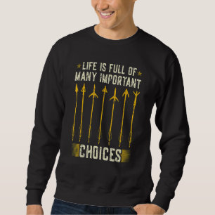 Sweatshirt Funny Deer Bow Chasse Flèche Haut-Tête
