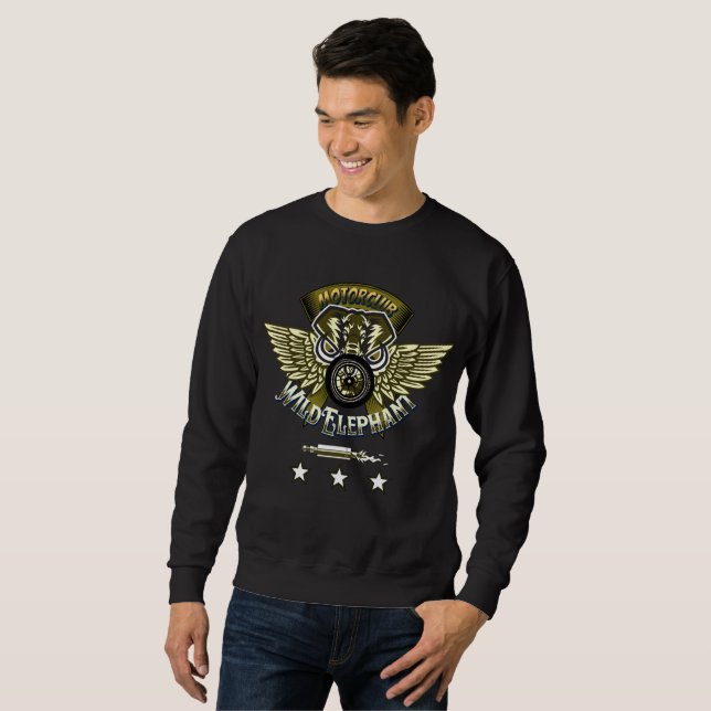 Sweatshirt Funny Dirt Bike club, Elégant et Cool cadeau papa (Devant entier)