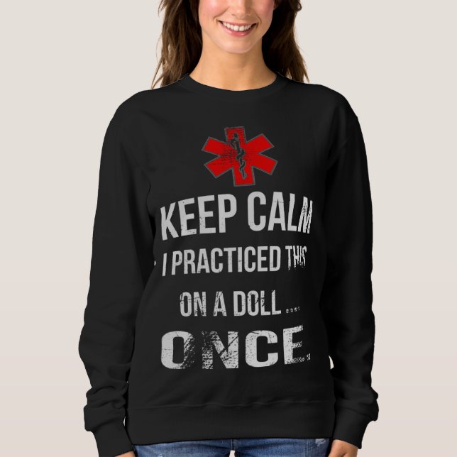 Sweatshirt Funny doctor's helper, nurse design for women (Devant)