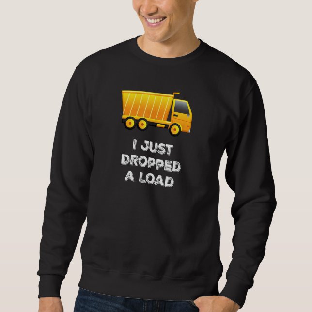 Sweatshirt Funny Dump Truck Shirt Gestion des déchets, Garçon (Devant)