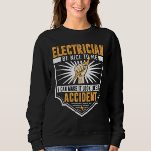 Sweatshirt Funny Electrician Hommes Ingénieur électrique Humo