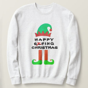 Sweatshirt Funny Elf Père Noël Joyeux Noël Effet