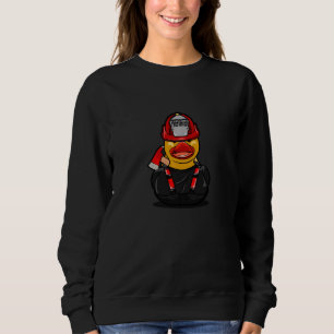 Sweatshirt Funny Firefighter Duck