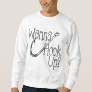 Sweatshirt Funny Fishing - Hook UP Dating