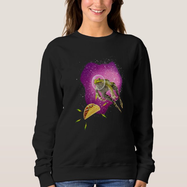 Sweatshirt Funny Frog Tshirt, Frog Lover Gift, Taco Lover Gif (Devant)