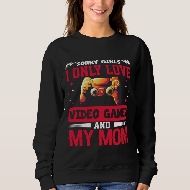 Sweatshirt Funny Gamer Vintage Video Games 3 (Devant)