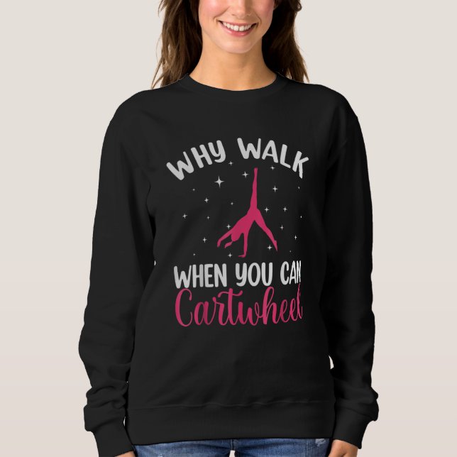 Sweatshirt Funny Gymnastics Gymnast Gift For Girls Women Cool (Devant)