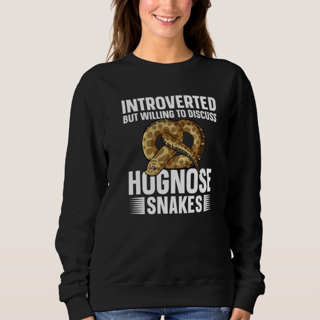 Sweatshirt Funny Hognose Snake Western Hognose Snake Lover Pr (Devant)