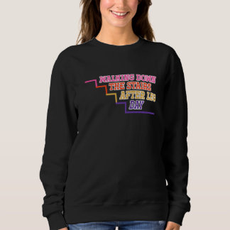 Sweatshirt Funny Jour de la Jambe Gym Motivationnel Fitness