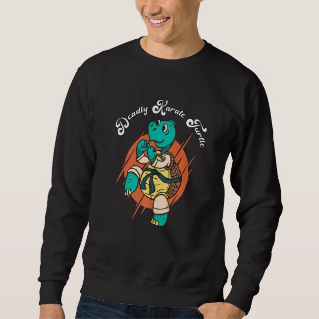 Sweatshirt Funny Karate Turtle Mortelle Tortoise Combat Sport (Devant)