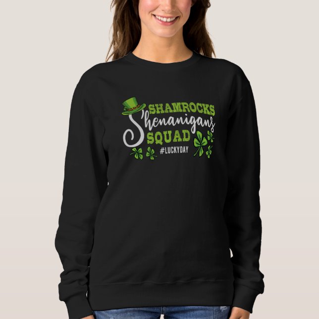 Sweatshirt Funny Kids Shenanigans Squad Irlandais De Lucky Sa (Devant)