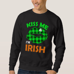 Sweatshirt Funny Kiss Me I M Irish St Patrick Day 2022 Men W
