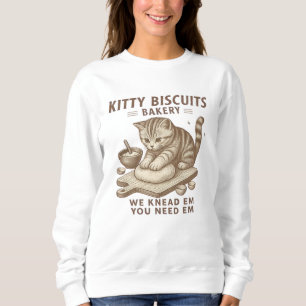 Sweatshirt Funny Kitty Biscuits Boulangerie Chemise