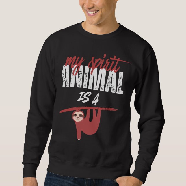 Sweatshirt funny lazy sloth sayings (Devant)