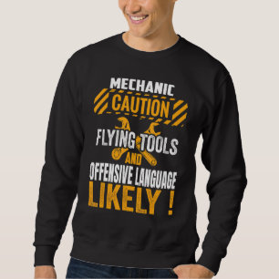 Sweatshirt Funny Mécanique Entretien Homme Garage Cars Techni