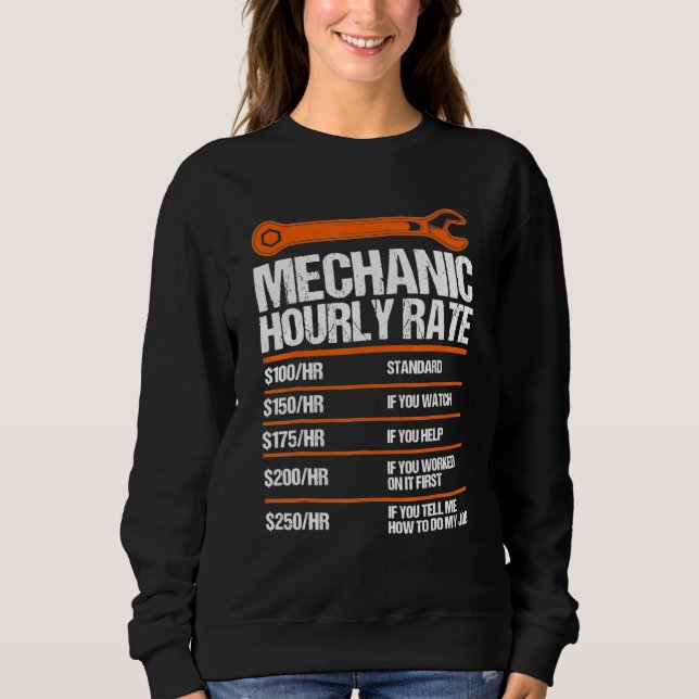 Sweatshirt Funny Mécanique Horaire Note Future Mécanique (Devant)
