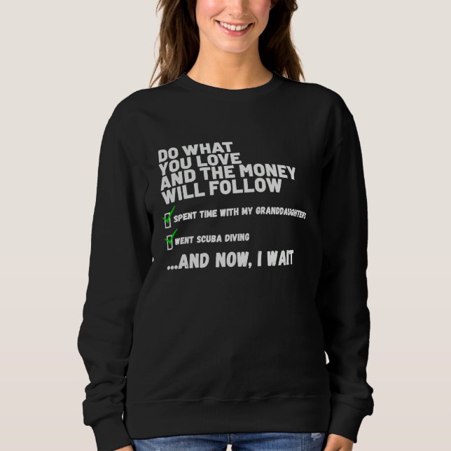 Sweatshirt Funny  Mens Womens Christian Prayed Went Scuba Div (Devant)