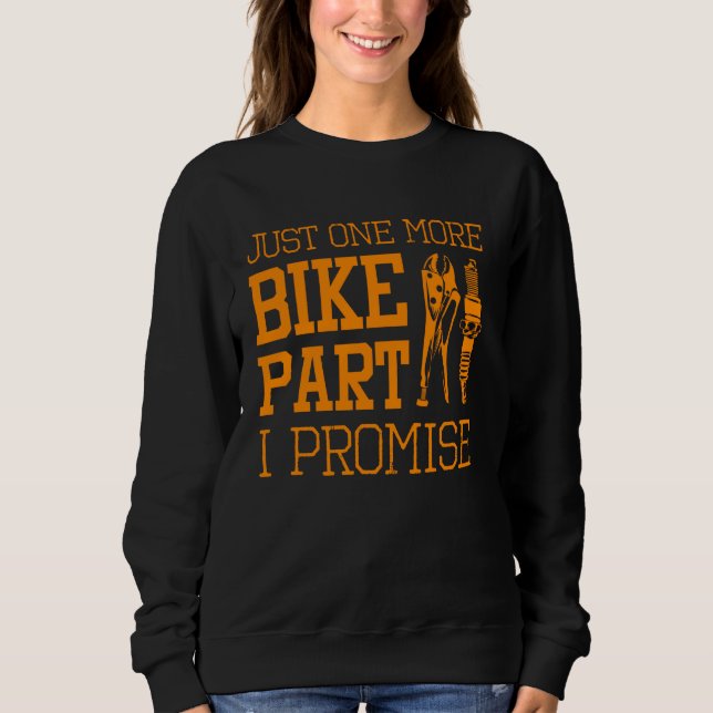 Sweatshirt Funny Motorcycle Mécanicien Hommes Cool Un vélo de (Devant)