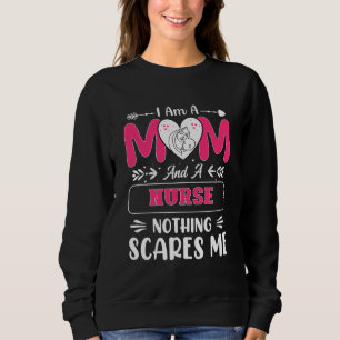 Sweatshirt Funny Nurse Maman, Nurse Mom drôle citations