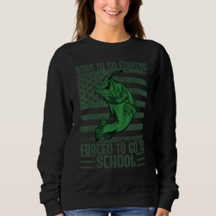 Sweatshirt Funny Pêche Vêtements Pêcheur Basse Poissons Garço