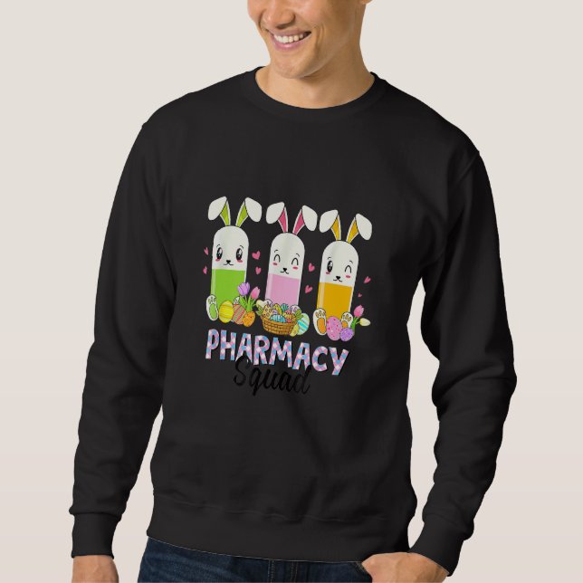 Sweatshirt Funny Pills Pharmacie Squad Pharmaciste Vie Pâques (Devant)