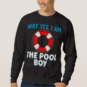 Sweatshirt Funny Pool Humour de nageur garçon