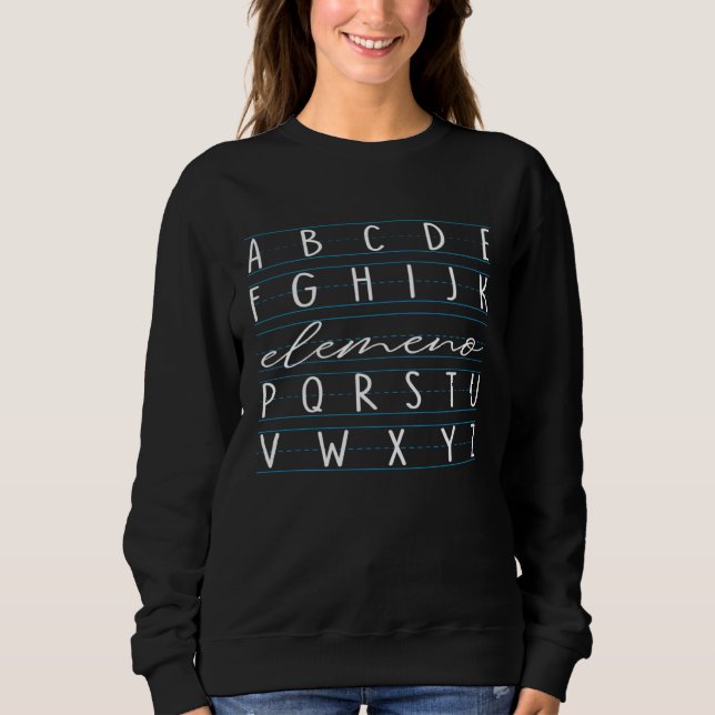 Sweatshirt Funny Preschool Alphabet Shirt (Devant)
