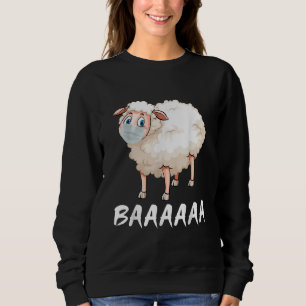Sweatshirt Funny Quarantine Mask Sheep Cadeaux tendance