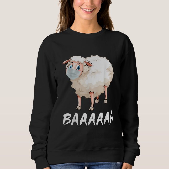 Sweatshirt Funny Quarantine | Mask Sheep Cadeaux tendance (Devant)