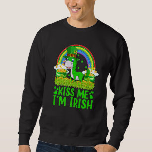 Sweatshirt Funny Rainbow Kiss Me Je suis Irish Mule St Patric