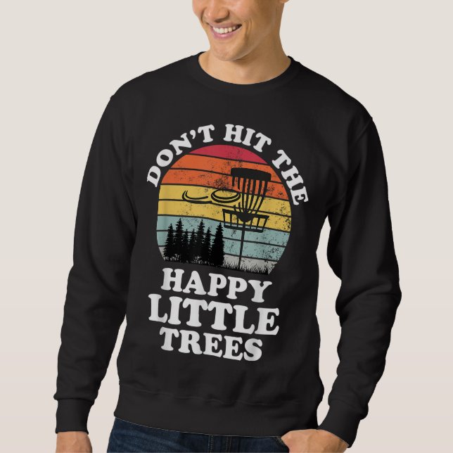 Sweatshirt Funny Retro Disc Golf Frisbee Golfing (Devant)