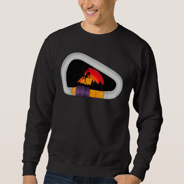 Sweatshirt Funny Rock Escalade C'est My Happy Place (Devant)